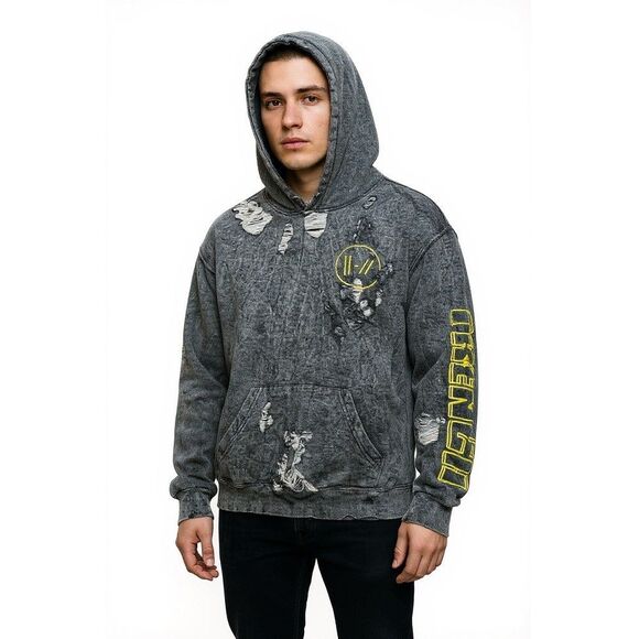 Twenty One Pilots Trench Hoodie Colortone Destroyed Medium Band Tour Music - Picture 1 of 14